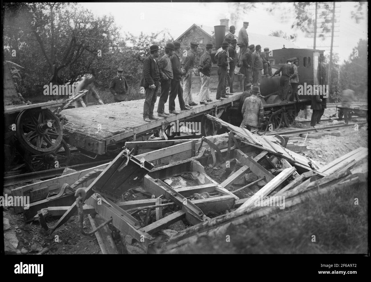 Train tracking at Almekärr 2/9 1913 Stock Photo - Alamy