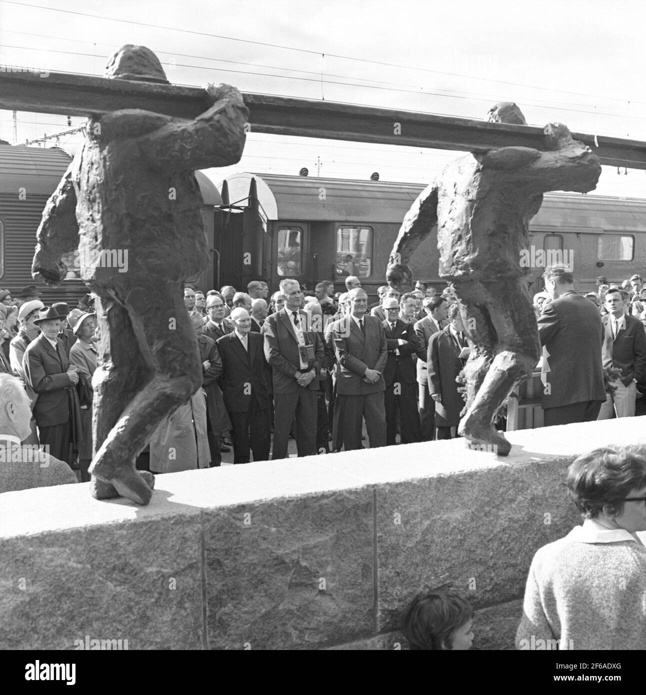 Inauguration of Rall Monument at Kiruna Central Station. Director ...