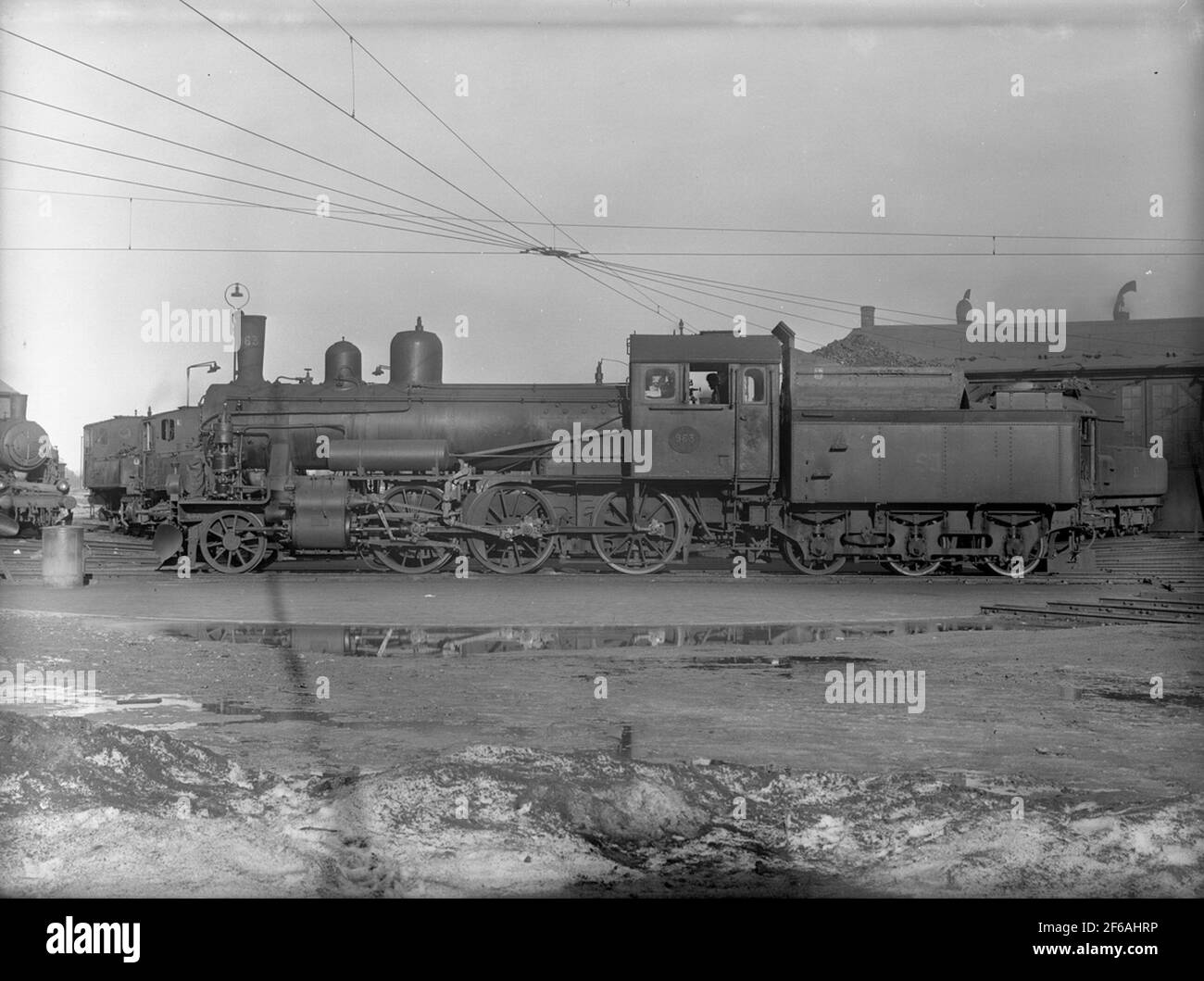 State Railways, SJ LOK L 963. Made of cart and machine factory AB in Falun 1908 Stock Photo