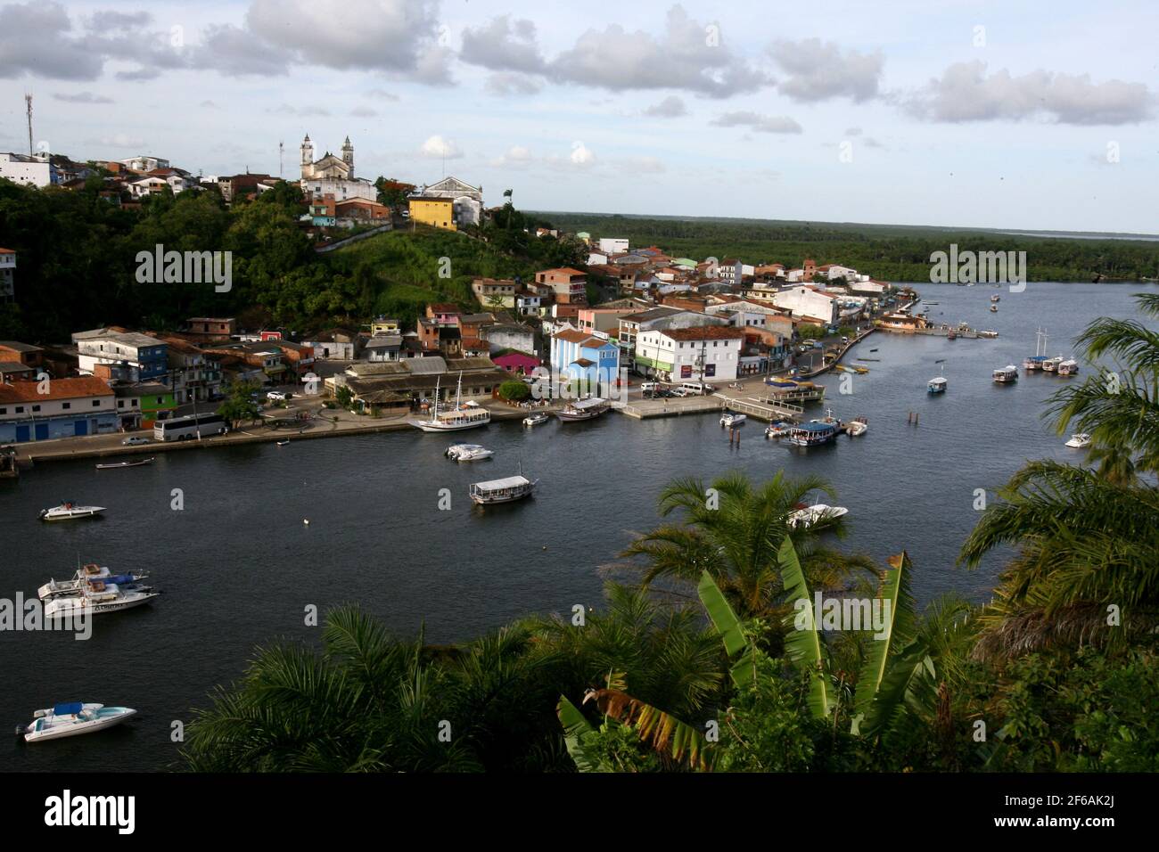 camamu, bahia / brazil - january 10, 2012: view of the Camamu Bay located in the lower south of Bahia, a region known as Costa do Dende.            ** Stock Photo