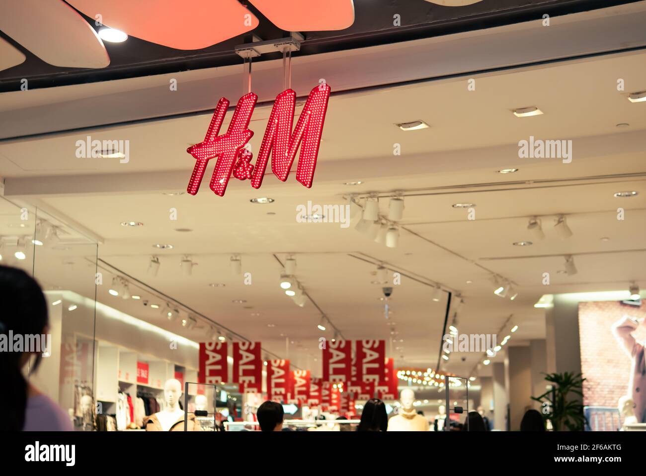 Bangkok, Thailand - October 20, 2019: H&M logo in front of the shop Stock  Photo - Alamy