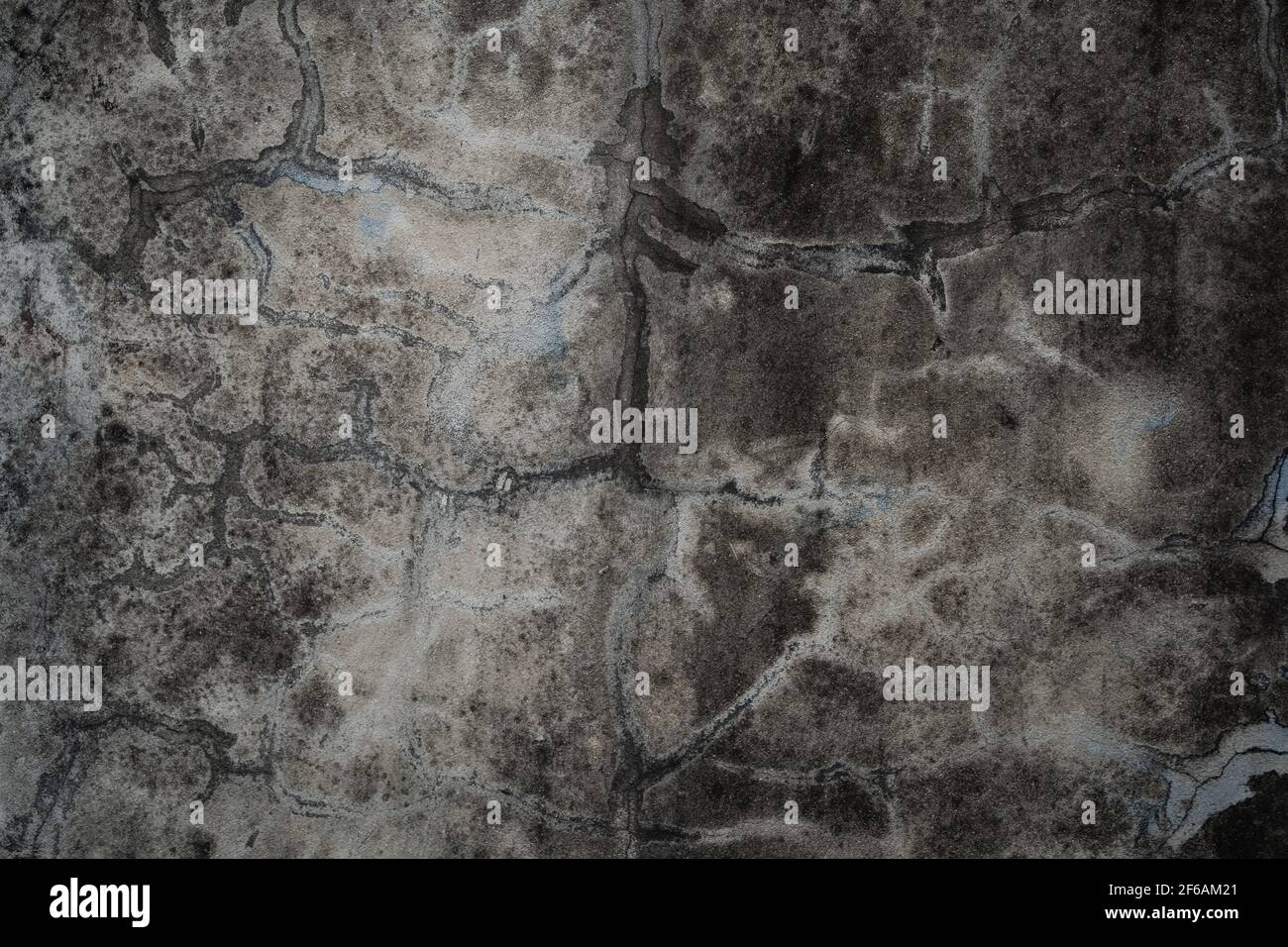 old concrete wall with stain and crack texture background Stock Photo
