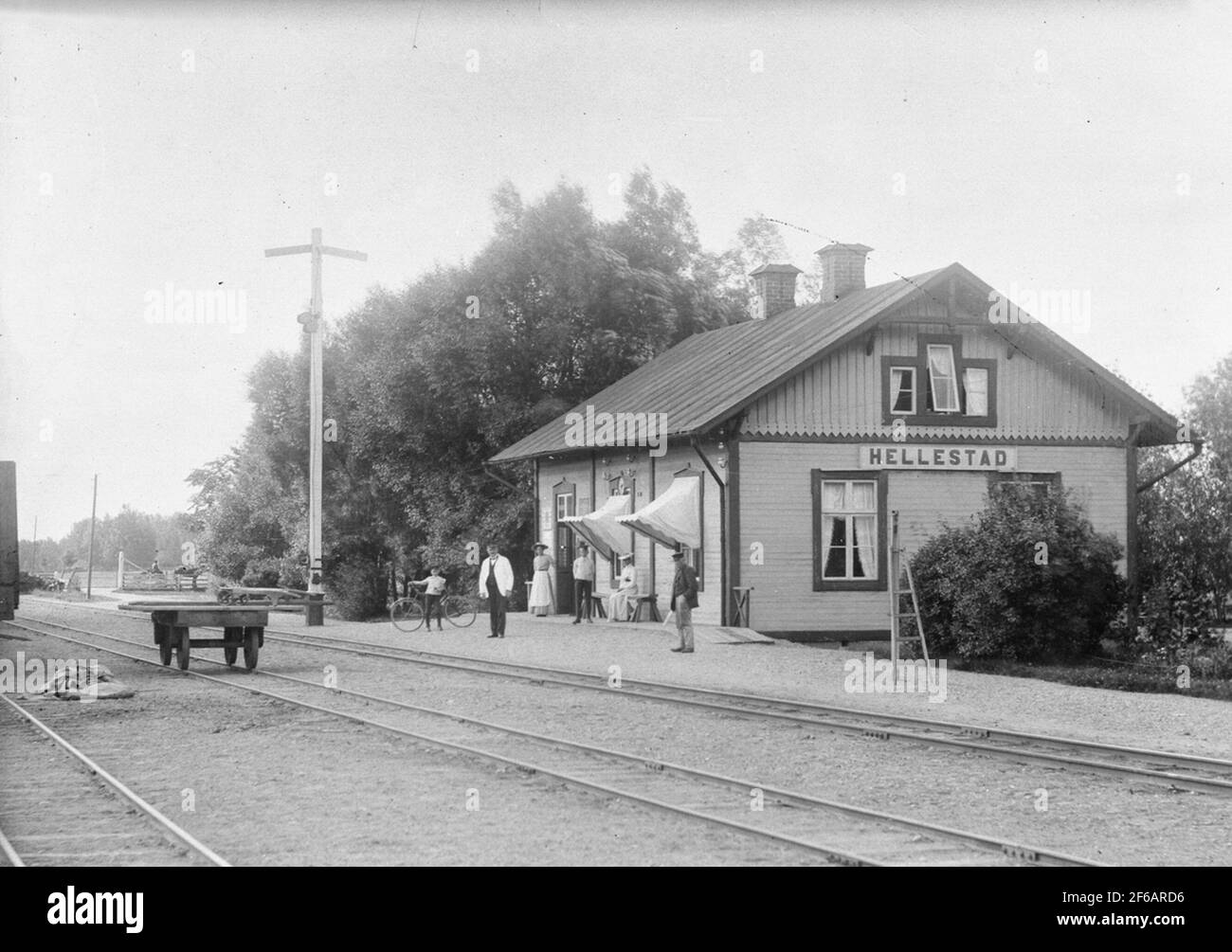 Sweden, Östergötland, Finspång, Hällestad (depicted, town Stock Photo ...