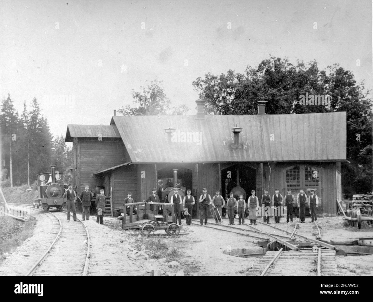 The station at Dannemora Station Stock Photo Alamy