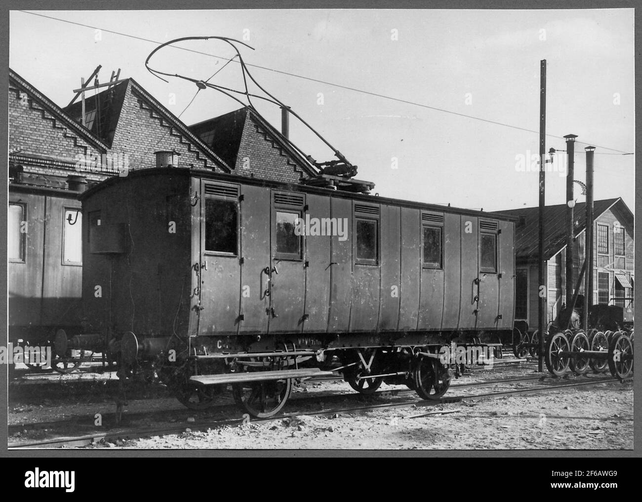 The state railways, SJ C6A 148, 2-axis sample motor carriage Stock ...