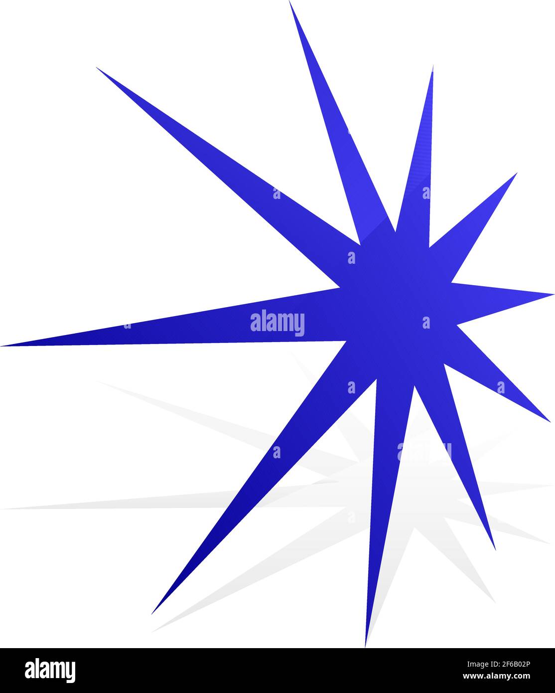Star, starburst, sunburst icon, symbol. Radial shape, design element ...