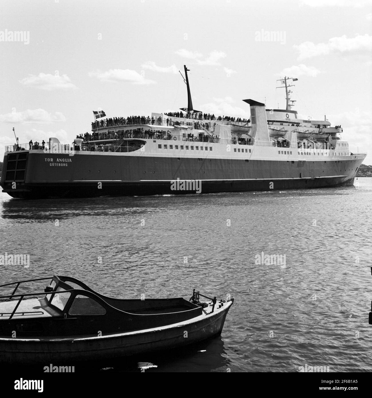 M / s Tor Anglia, Skandiahamnen Gothenburg. Built in 1966 by Lübecker Flender-Werke, Lübeck ...