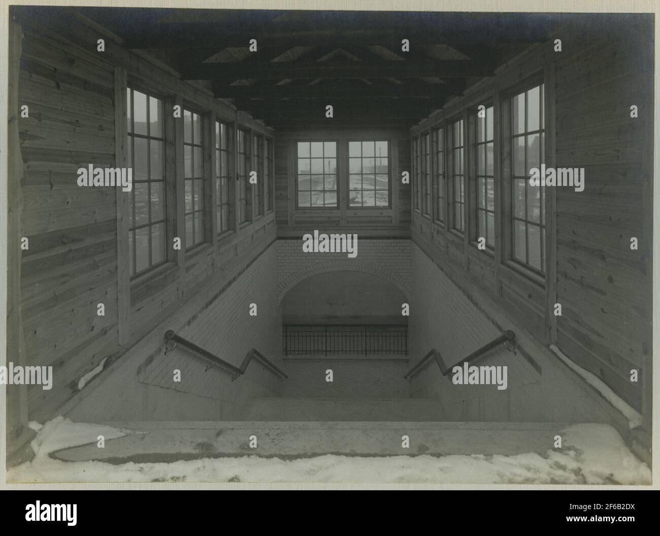 Interior of tunnel overbuilding Stock Photo - Alamy