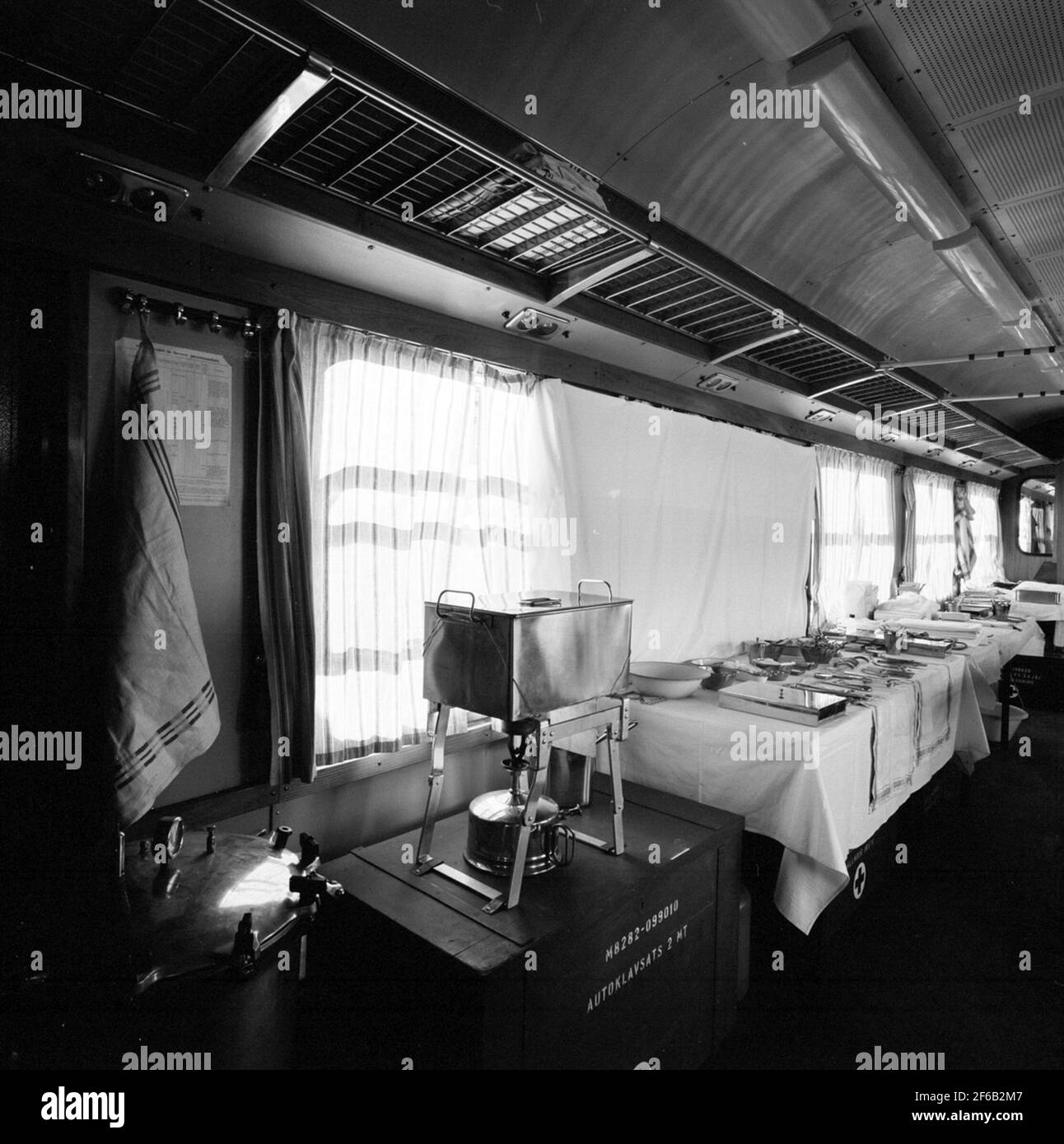 Military exercise, sick transport train Stock Photo Alamy