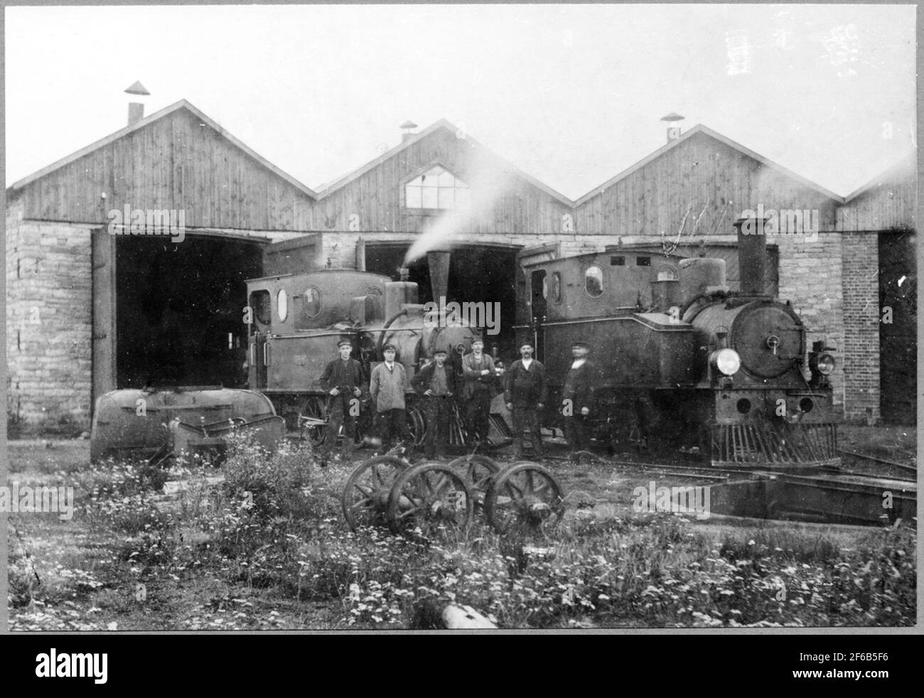 Lokstallet at in the 1910s. Bbj Böda