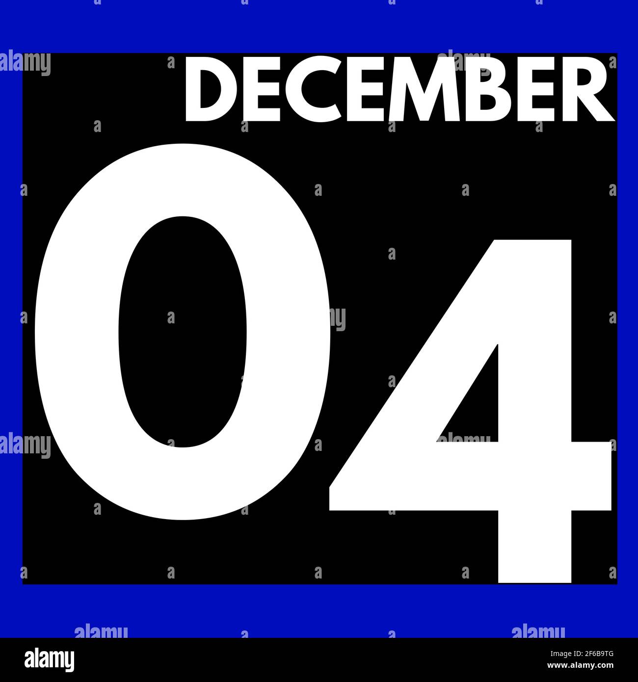December 4 . Modern daily calendar icon .date ,day, month .calendar for ...
