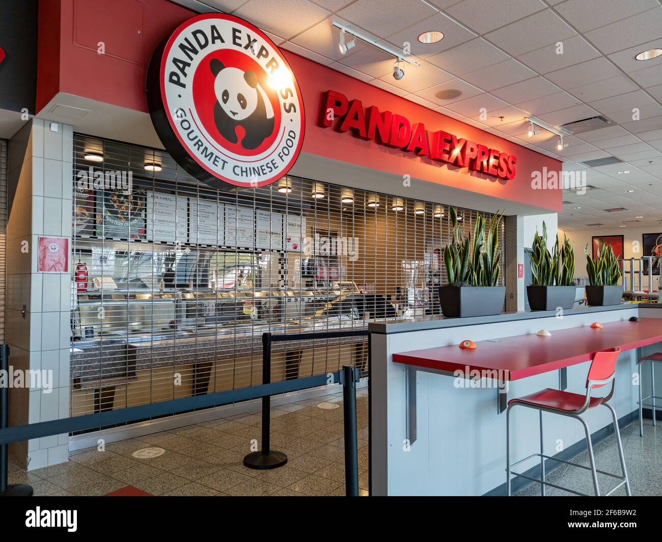 Inside Panda Express at the Food Court., This is the inside…