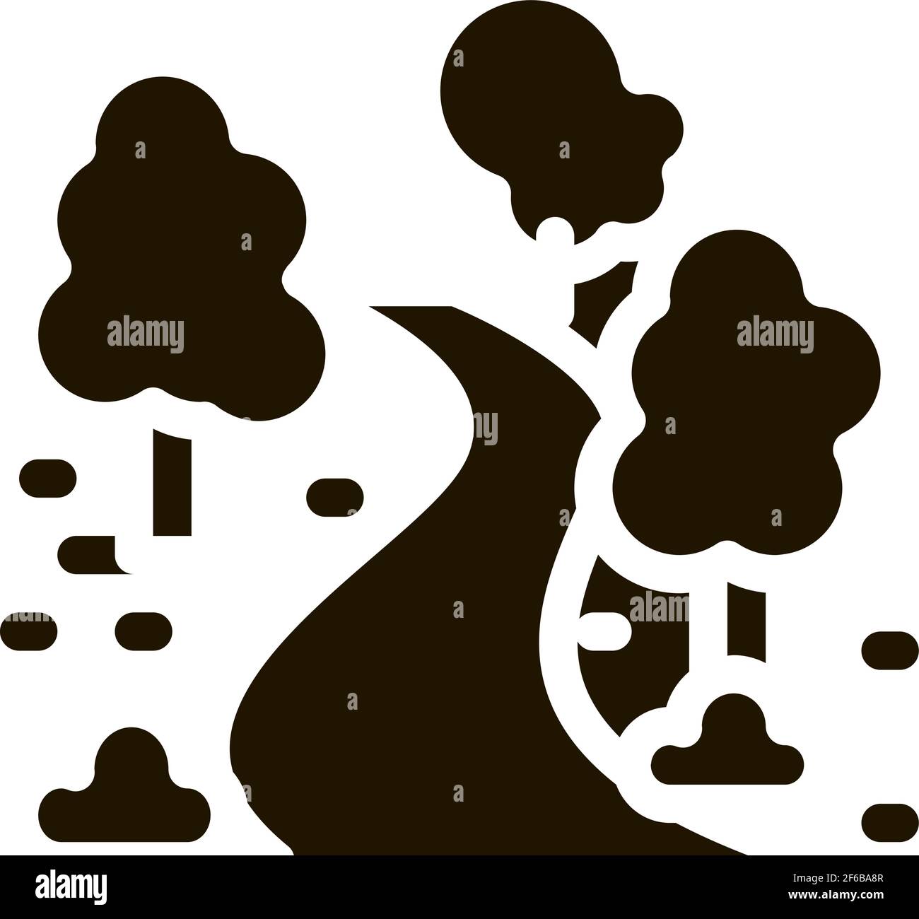 Black and white alley of trees Stock Vector Images - Alamy