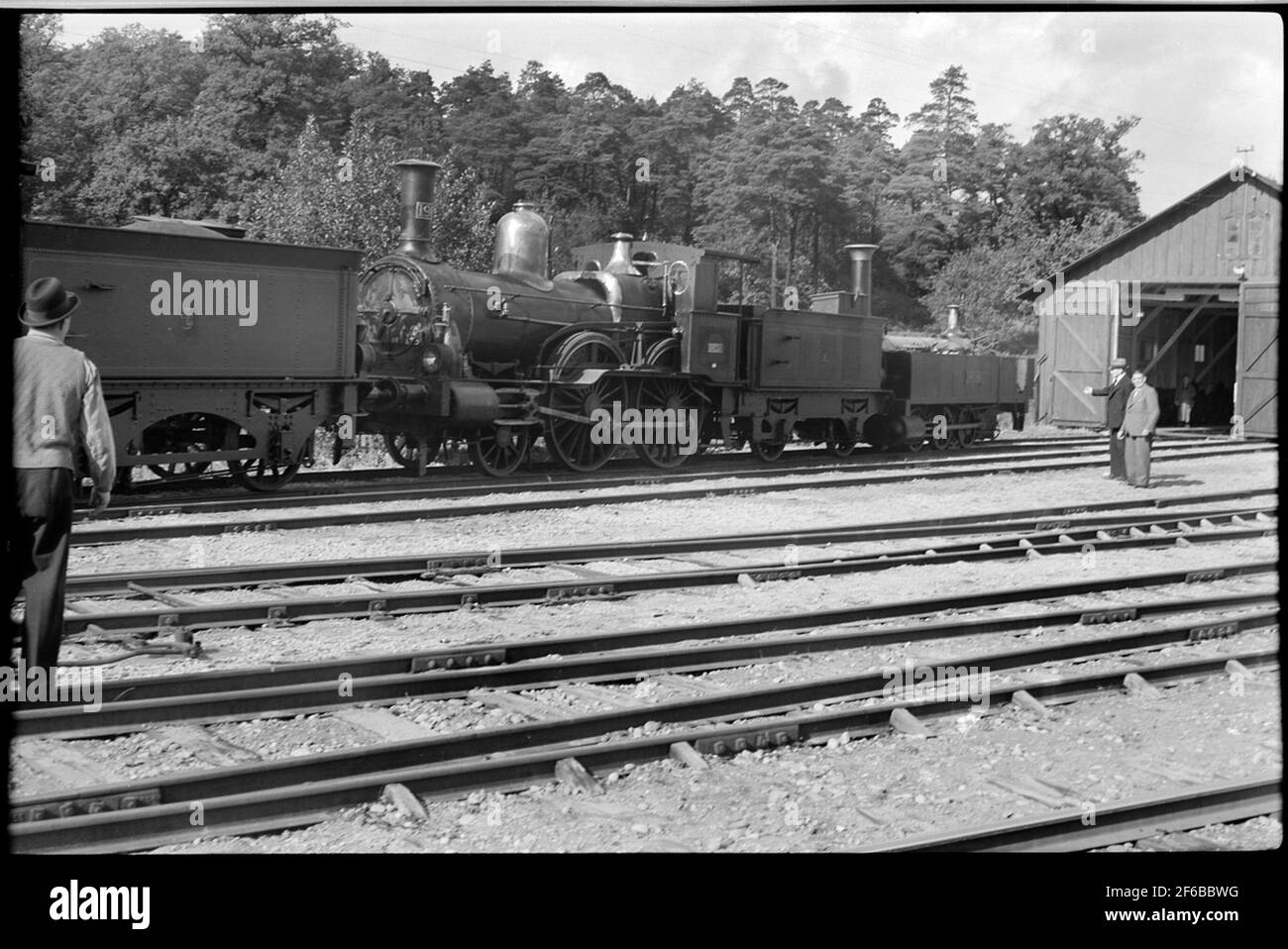 The state's railways, SJ C 198 "Breda" and Åmmeberg's railway, Lok Lok ...