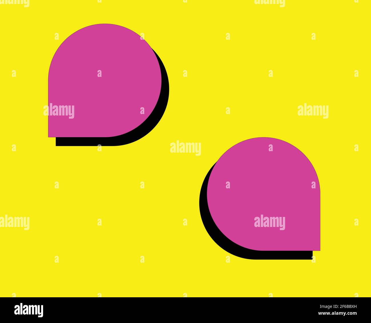 Set of speak bubble text, chatting box, message box outline cartoon ...