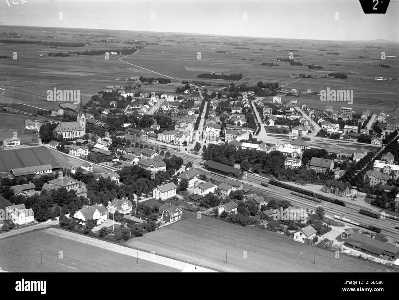 Aerial view of station Stock Photo - Alamy