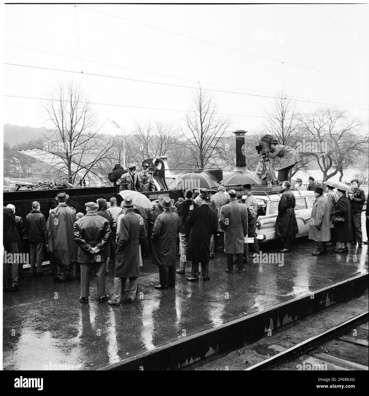 Historic Train Travel from Stockholm to Gothenburg for the inauguration of train 62. SJ B 3