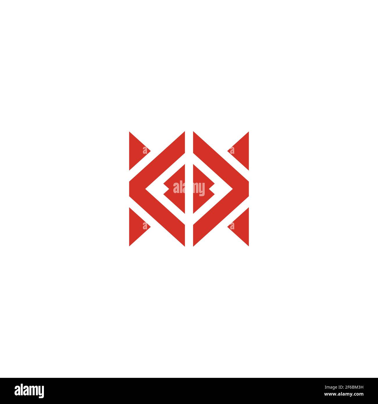 abstract square geometric triangles arrows letter kk logo vector Stock Vector