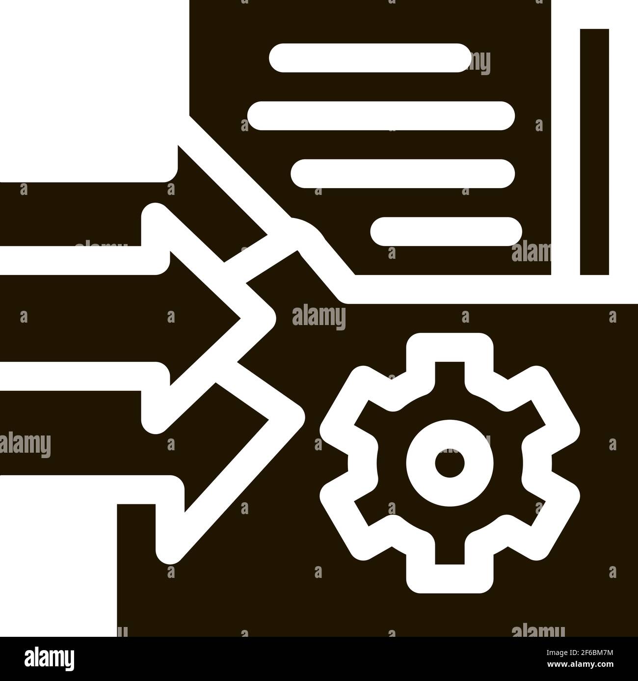 document adding in folder icon Vector Glyph Illustration Stock Vector ...