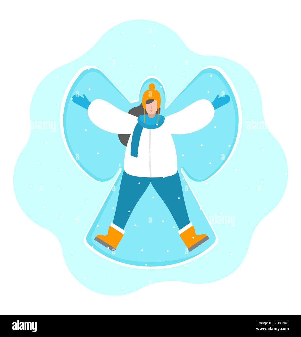 Snow angel art Cut Out Stock Images & Pictures - Alamy