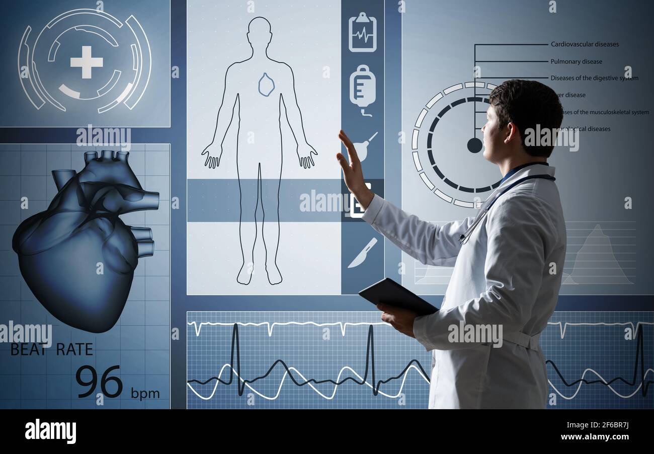 Data medicine digital interface hi-res stock photography and images - Alamy