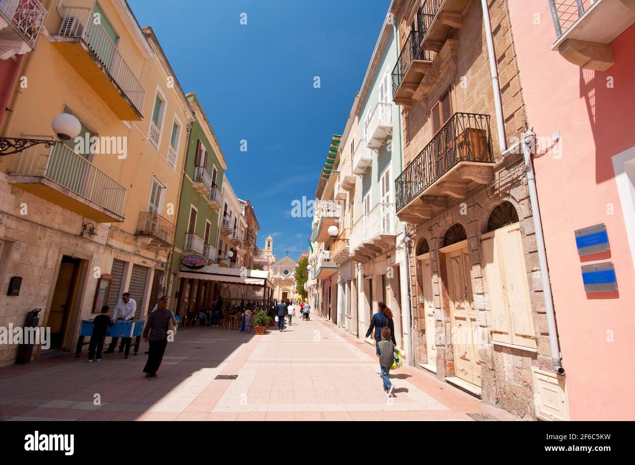 Carloforte, St Pietro Island, Carbonia - Iglesias district, Sardinia, Italy, Europe Stock Photo