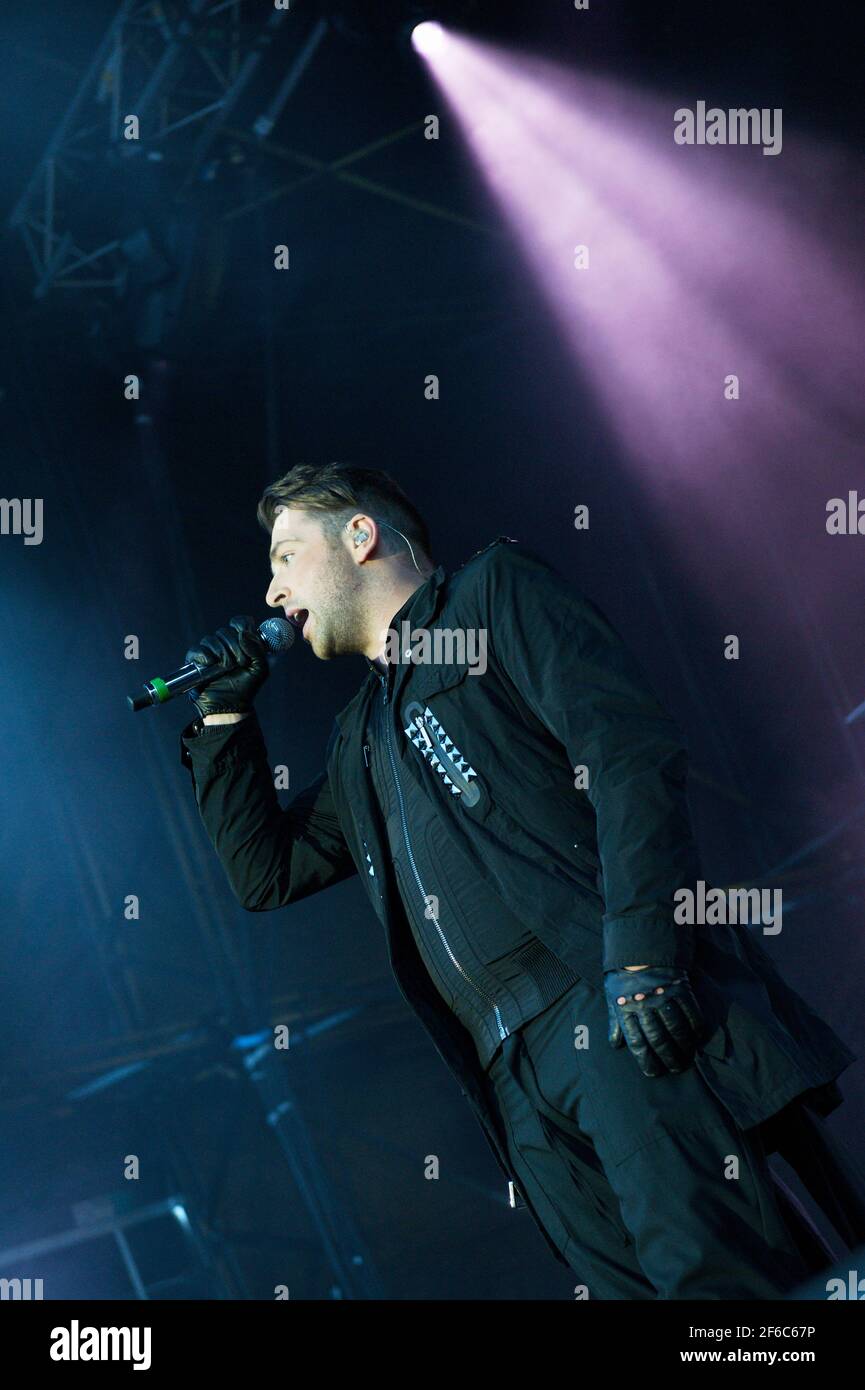 Markus Feehily of Westlife performing live at The Midlands Festival 2010 Stock Photo