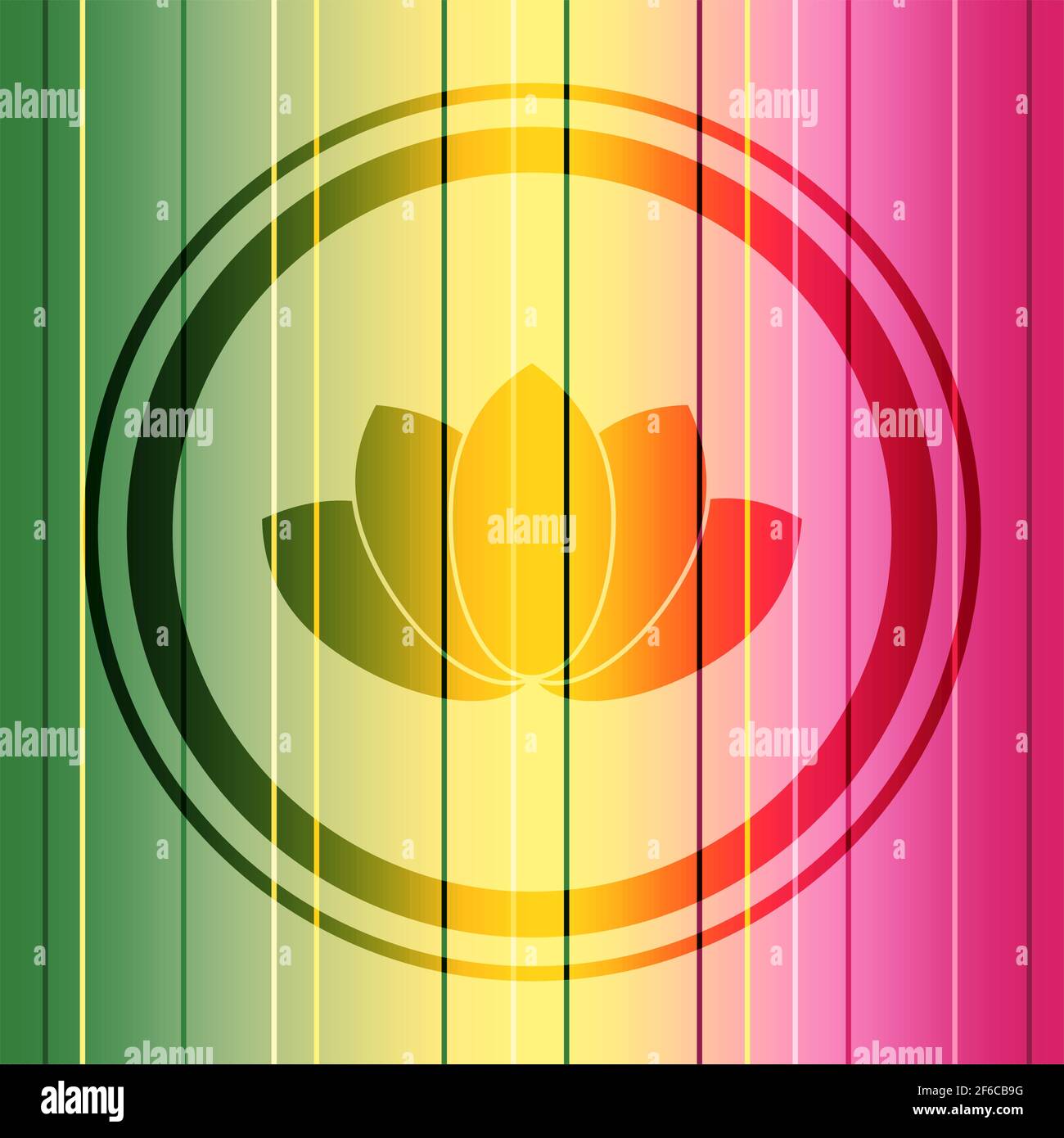 Lotus flower symbol. Design element for branding Stock Vector Image