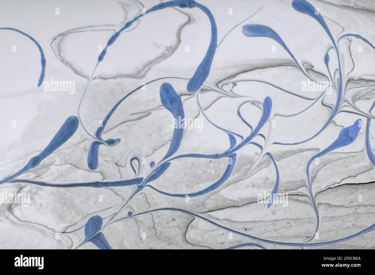 Abstract fluid art background light gray and blue glitter colors ...
