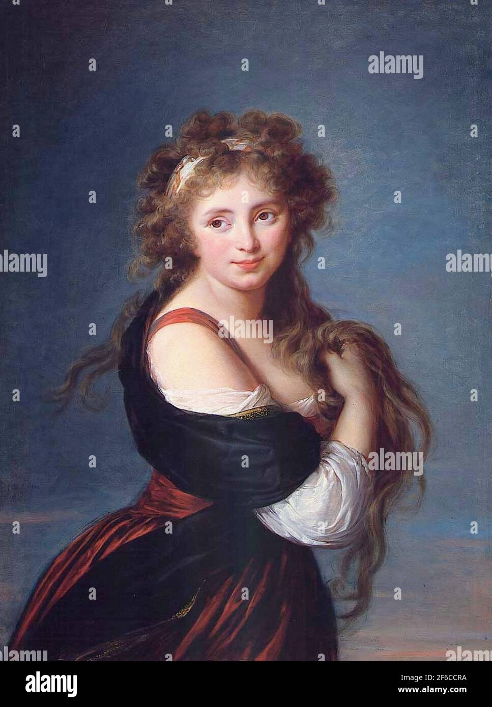 Élisabeth Vigée Le Brun - Hyacin Gabrielle Roland 1791 Stock Photo