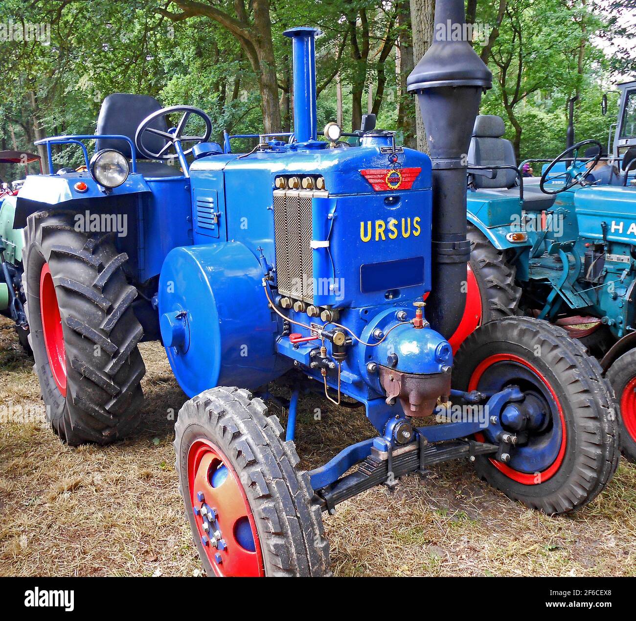 Itterbeck, Lower Saxony, Germany - June 19 2016 Classic tractor exhibition Ursus tractor Stock Photo