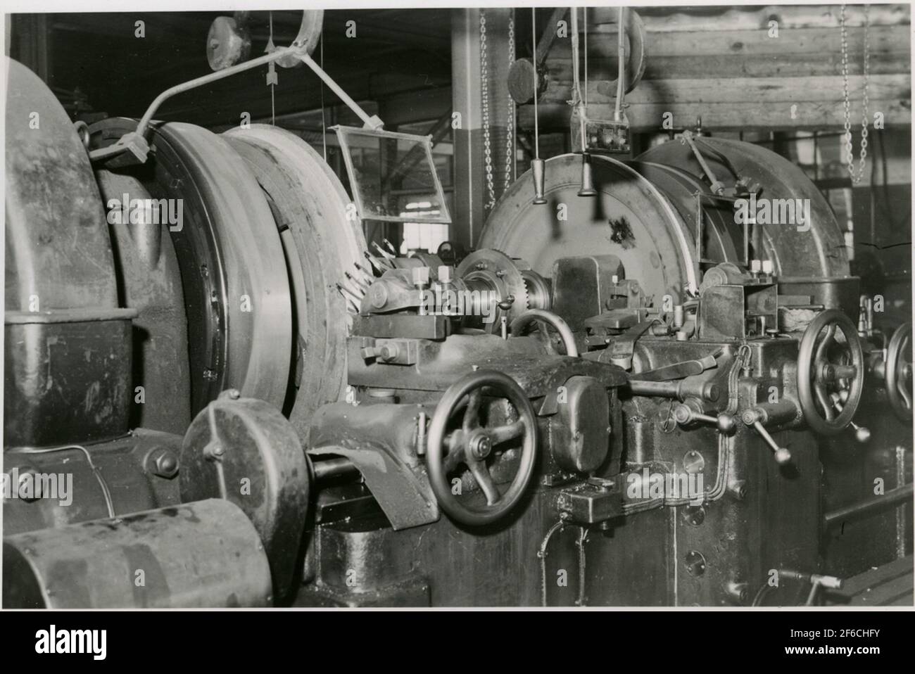 Tomteboda. The state's railways, sj. Wheel turns at the main workshop ...