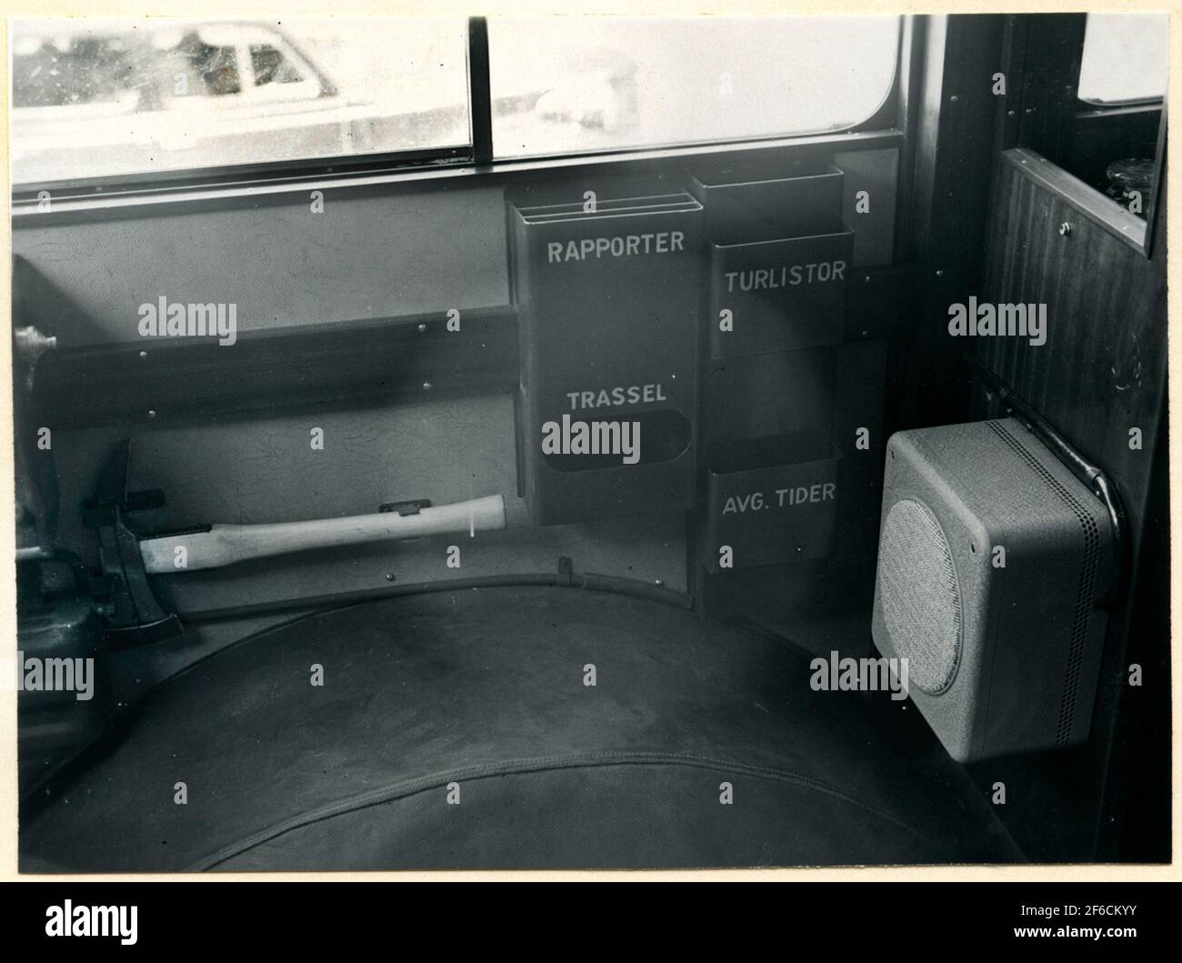 Detail of interior design in bus Stock Photo - Alamy