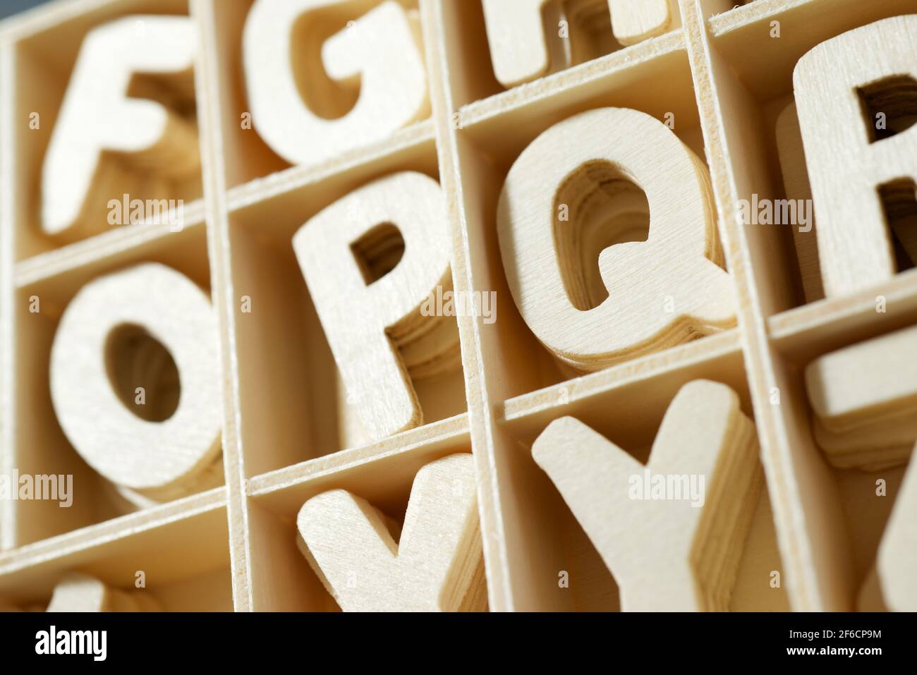 Many letters in box concept hi-res stock photography and images - Alamy