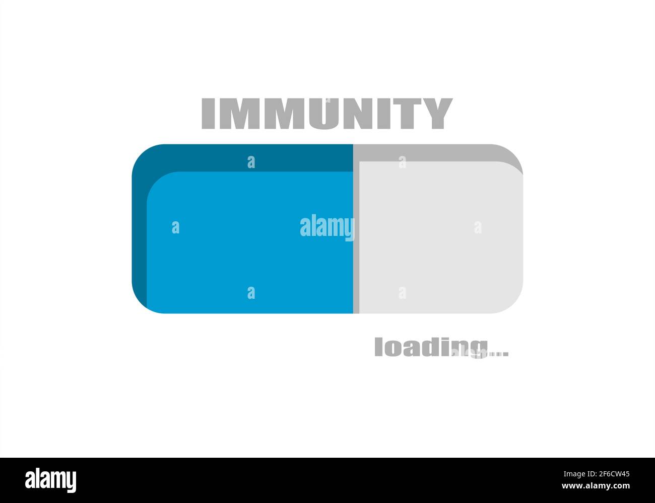 The immunity level measuring. Progress or loading bar. Stock Vector