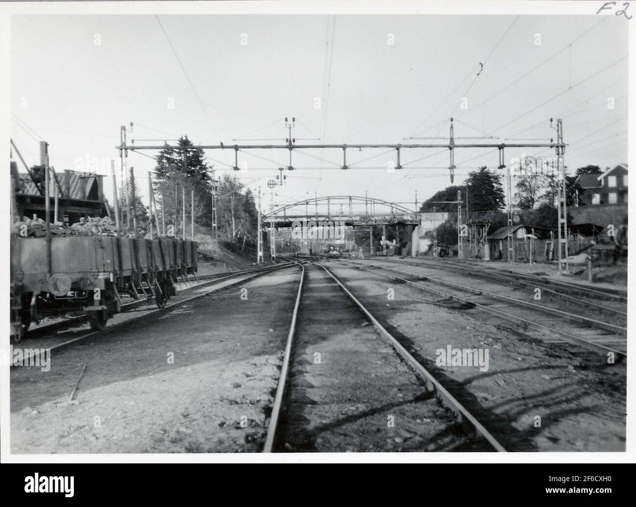 The railway station in Järna Stock Photo Alamy