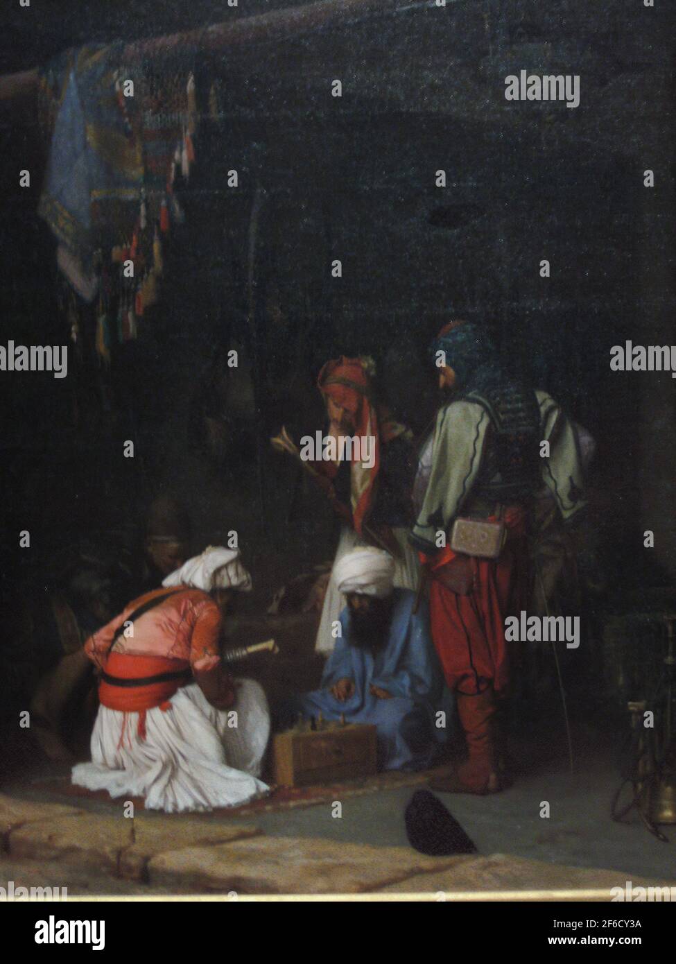 Jean-Léon Gérôme - Turkish Bashi Bazouk Mercenaries Playing Chess ...