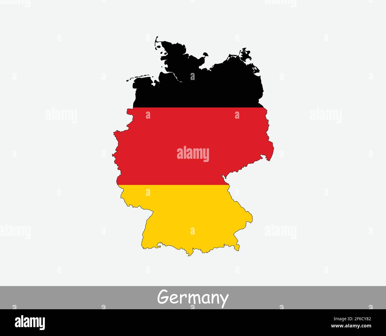 Germany Map Flag Map Of The Federal Republic Of Germany With The Germany Map Flag Map Of The Federal Republic Of Germany With The