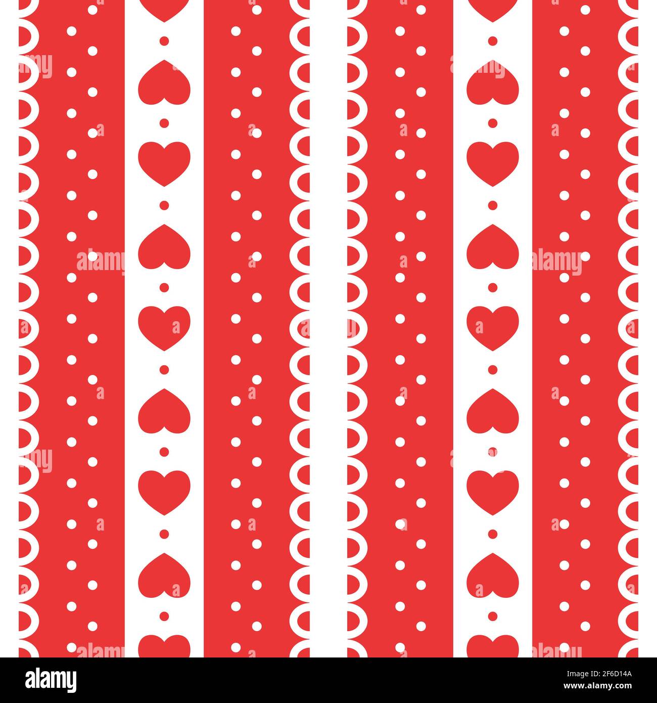 Vector seamless pattern for Valentine's Day. Cute, romantic design for ...
