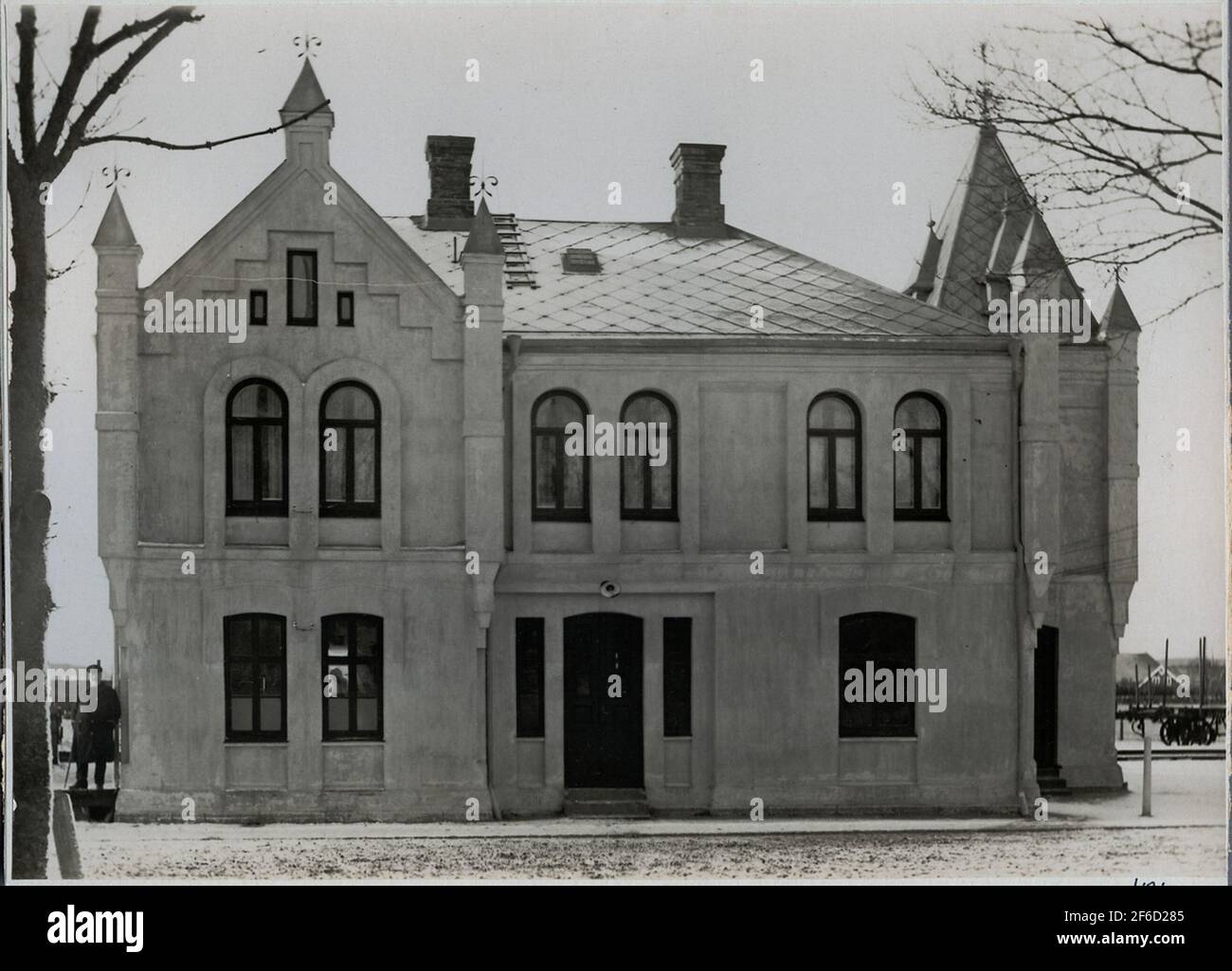 Stationhouse in Harplinge. Stock Photo