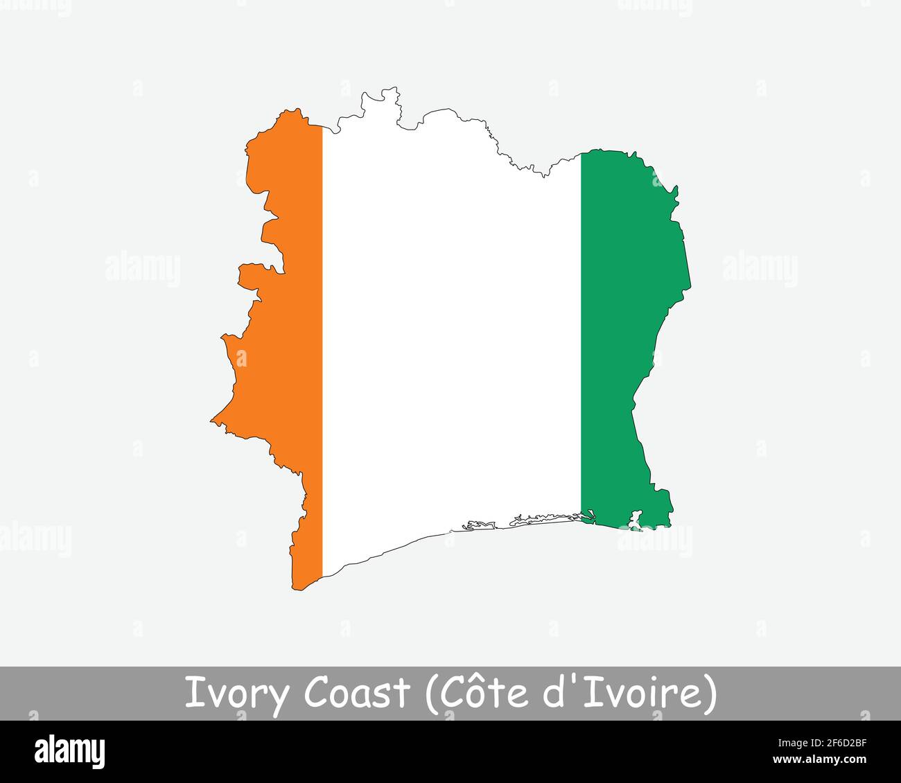 drapeau cote d'ivoire ivory coast flag Stock Photo