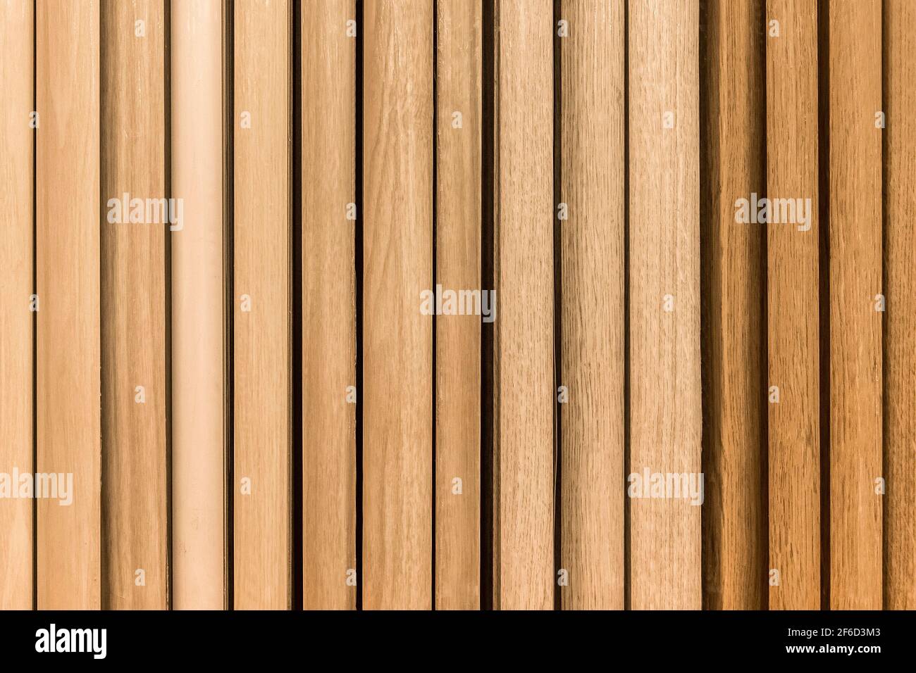 Wooden panels in the store close-up, texture of boards, plank background. Stock Photo