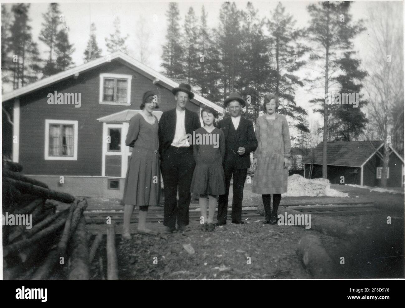From left: Ingrid Andersson, Ingemar Aldenby, Ingeborg Andersson, Oskar ...