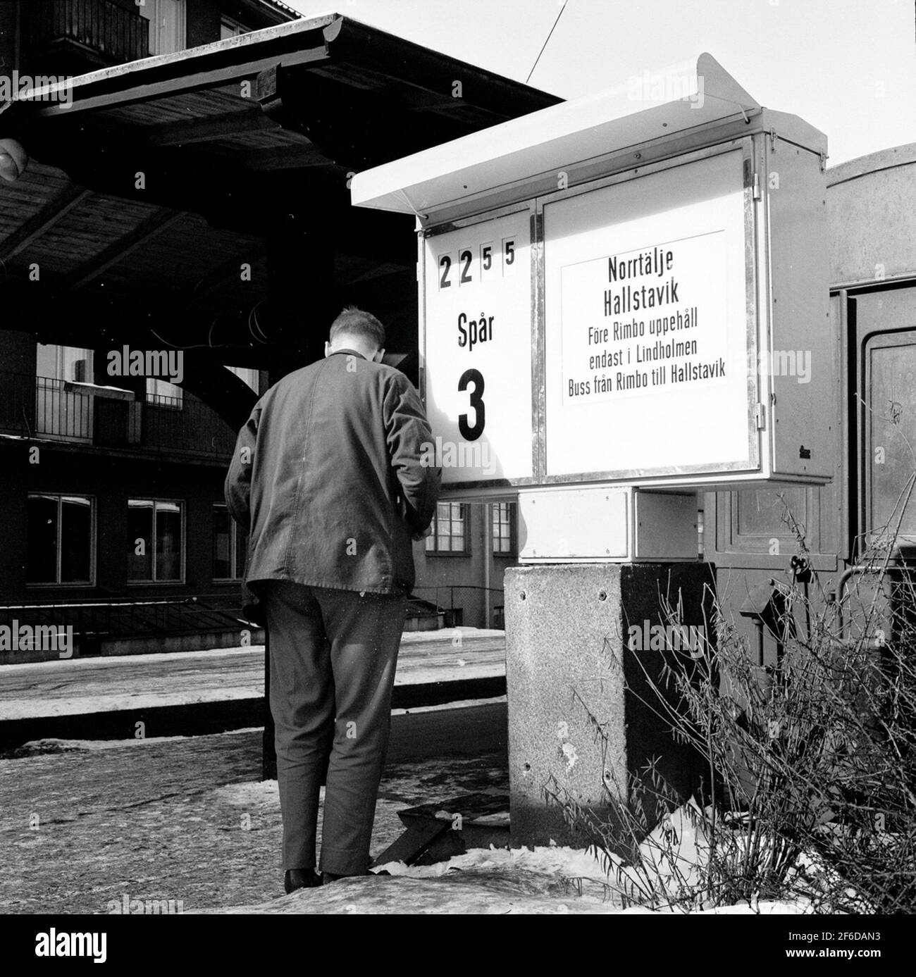 Signage facility at Stockholm Eastern station Stock Photo Alamy