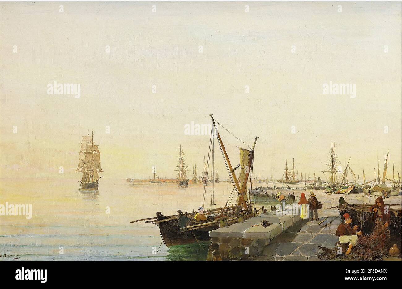 Konstantinos Volanakis - Busy Harbour Stock Photo - Alamy
