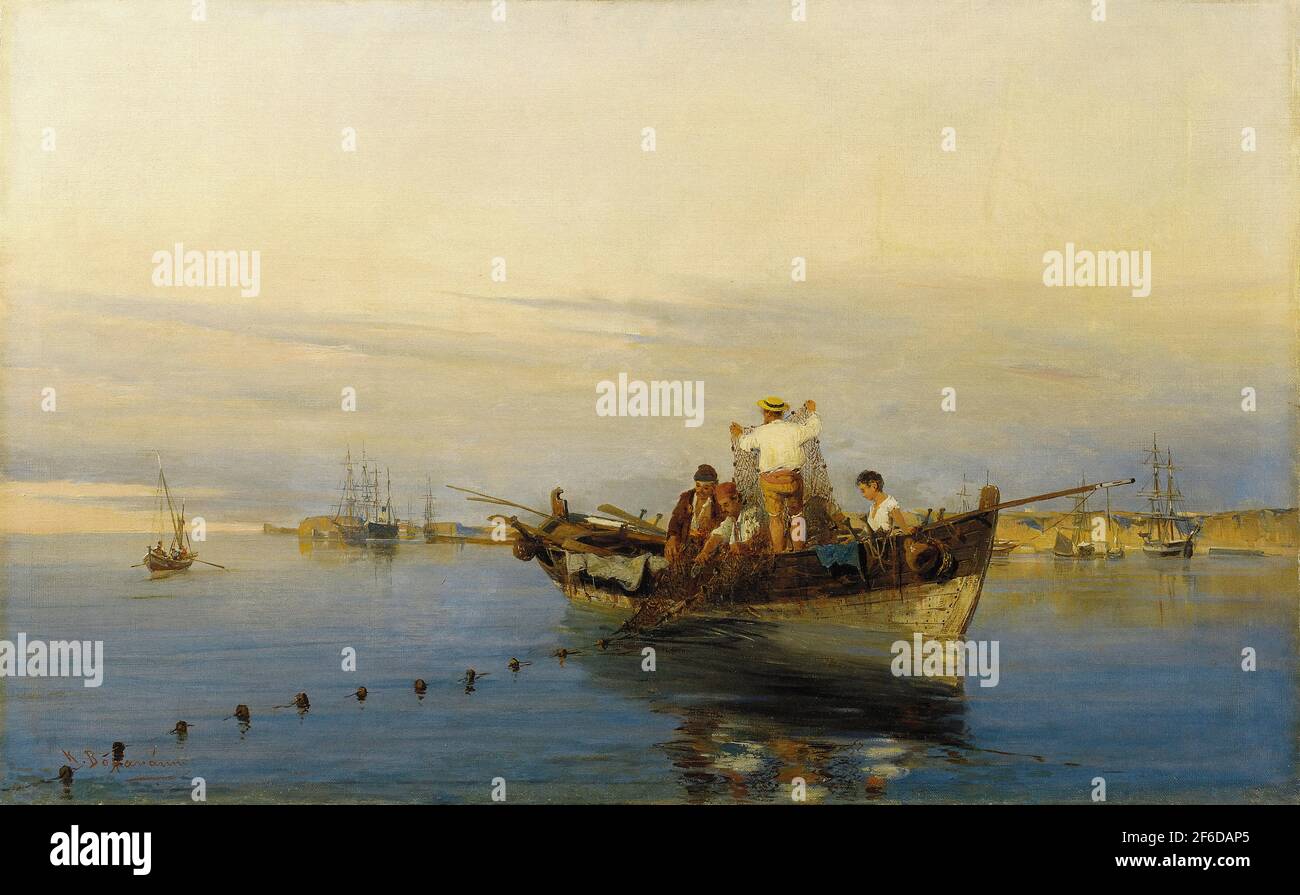 Konstantinos Volanakis - Casting Nets Stock Photo - Alamy