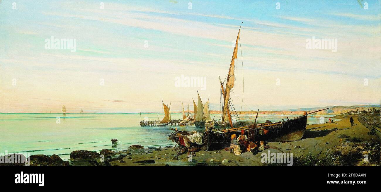 Konstantinos Volanakis - Fishing Boats Stock Photo - Alamy