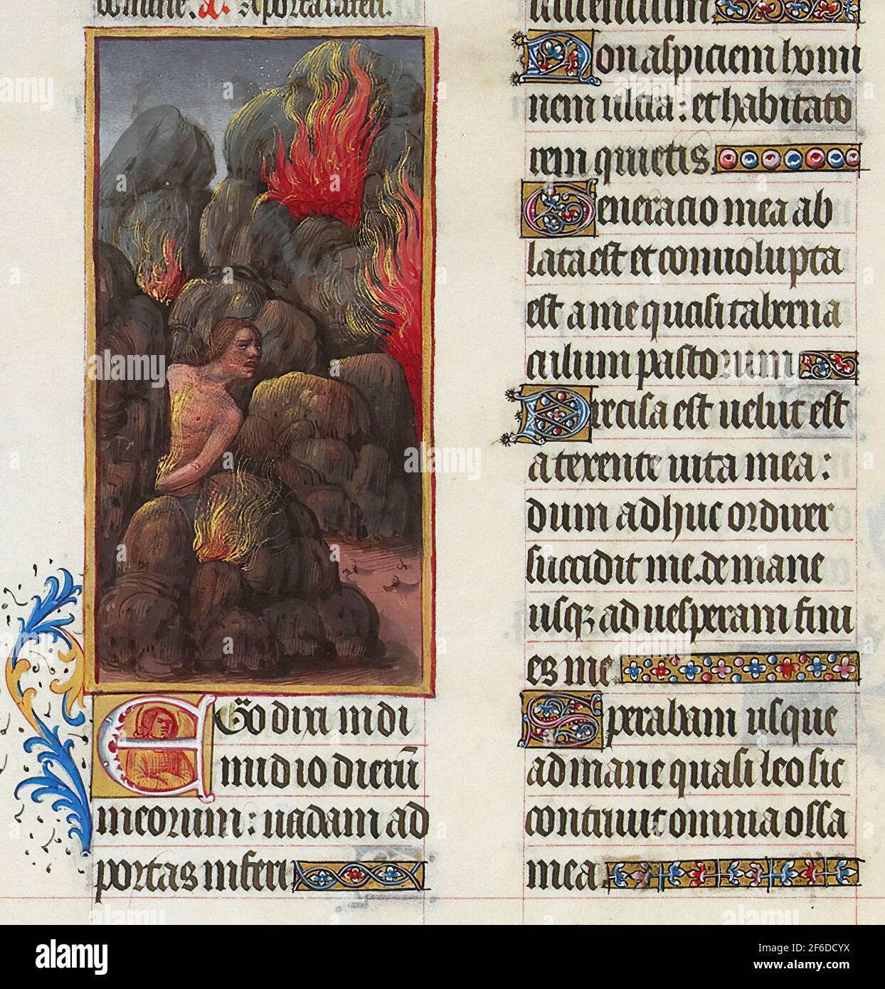 Limbourg brothers - Hezekiah S Canticle Stock Photo