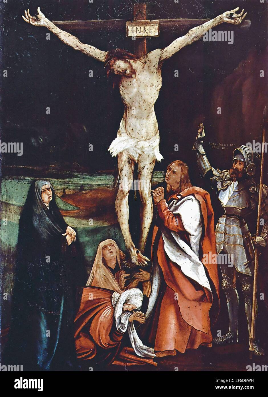 Matthias Grünewald - Calvary 1508 Stock Photo