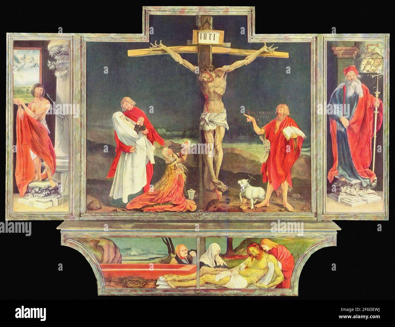 Matthias Grünewald - Isenheim Altarpiece C 1516 Stock Photo